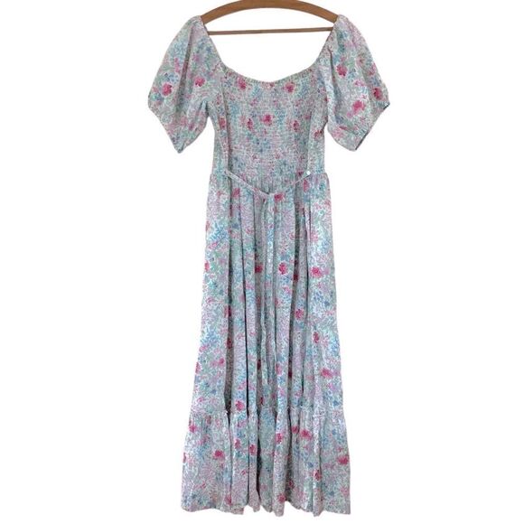 April Cornell Floral Smocked Maxi Dress - Picture 3 of 10